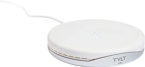 Tylt Crest Convertible 3 Coil Wireless Charger - White